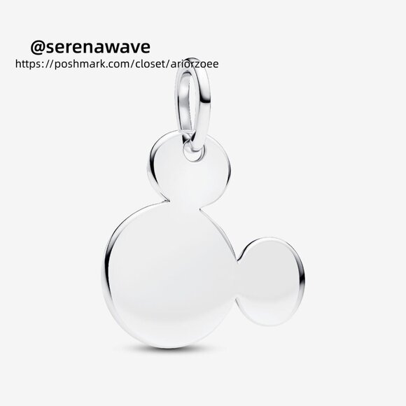 Pandora Disney Mickey Mouse Engravable Dangle Charm - Picture 1 of 7